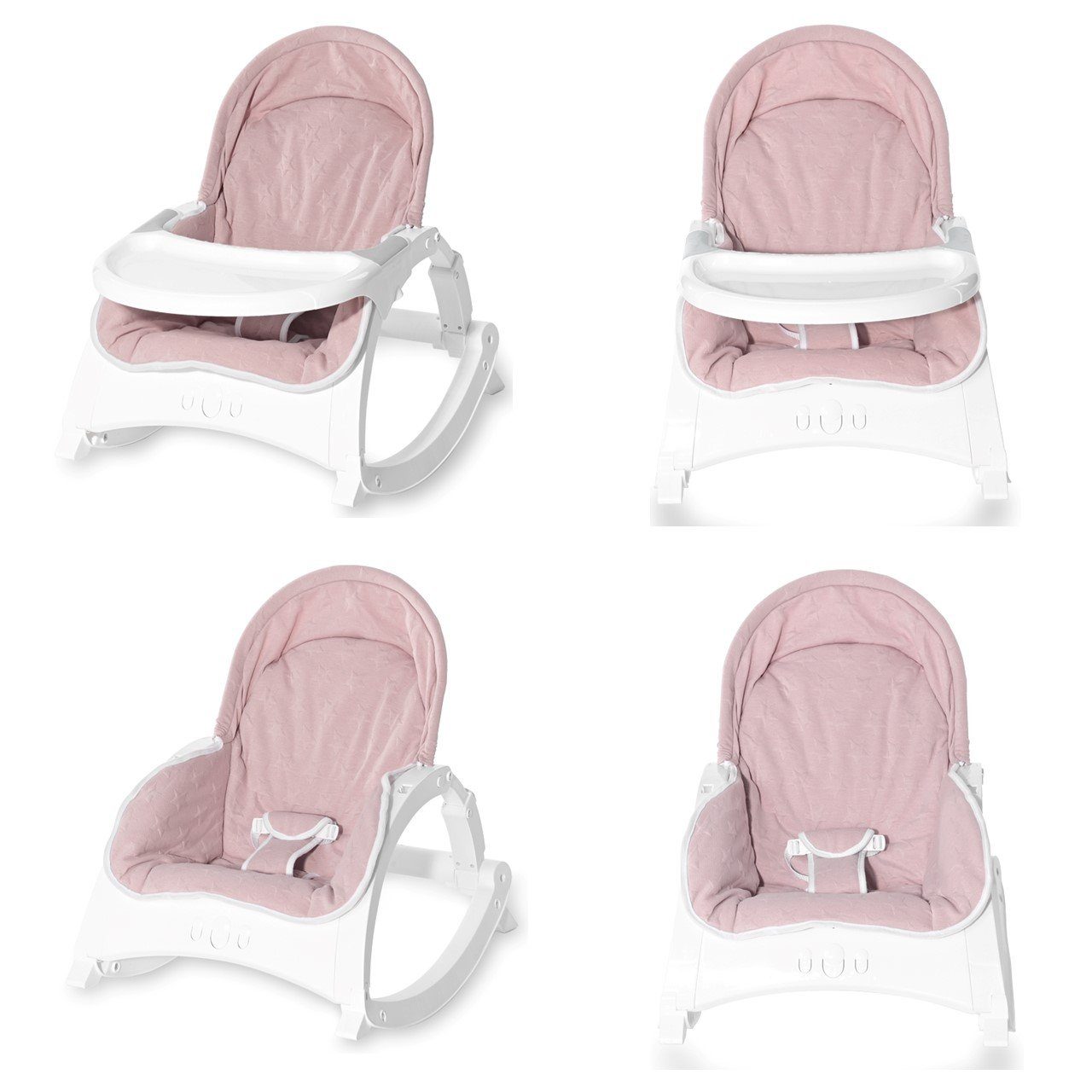 Lorelli Babywippe Baby Rocker, Babywippe ALEX 3 in 1, Tisch Vibrationsfunktion, 4 Melodien