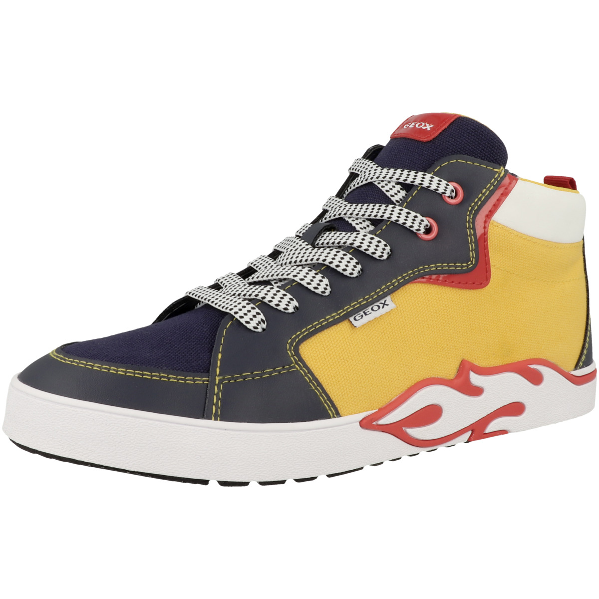 Geox J Alphabeet B. F Sneaker mid gelb