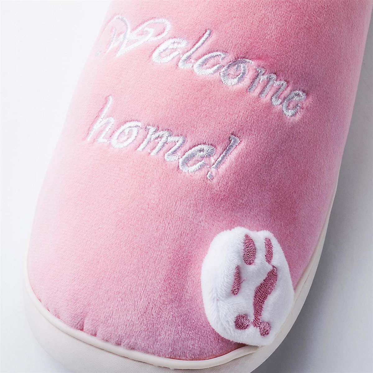Plüsch Hausschuh Pantoffel Katze rosa