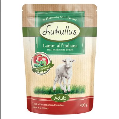 6 x 300 g Lukullus Naturkost Mix Adult Frischebeutel