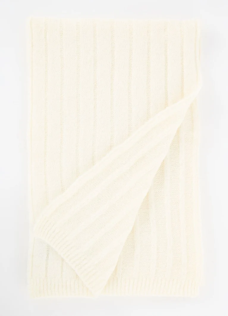 Tommy Hilfigerin Rib-neulottu huivi alpakkavillasekoitteesta 110 x 30 cm