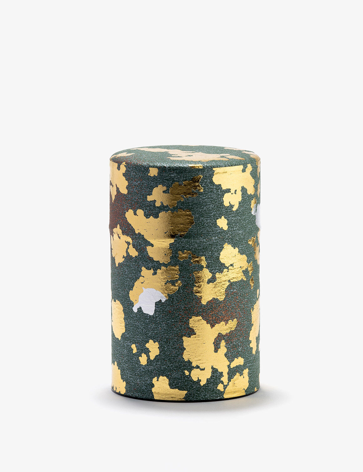 PEPITESU  Boîte à thé Washi vert et or 100g