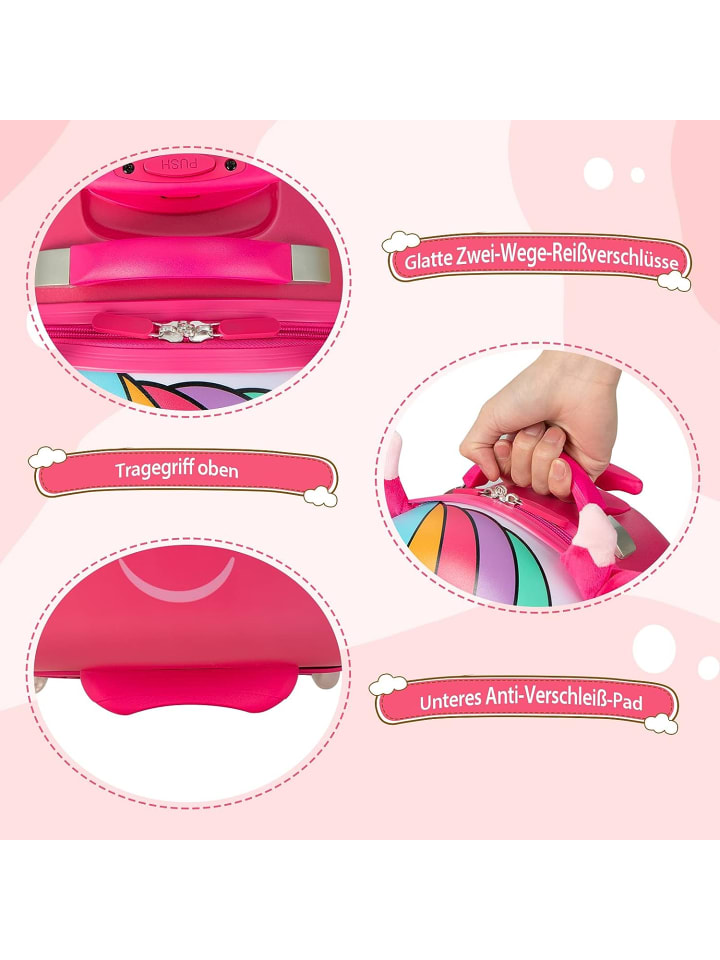 COSTWAY Trolley in Rosa günstig kaufen onesize