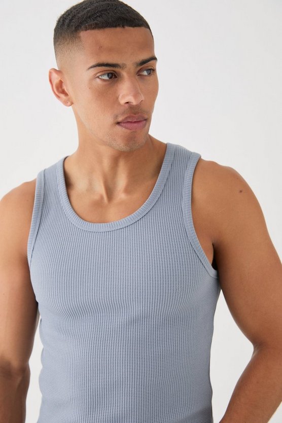 Tanktop in Waffeloptik