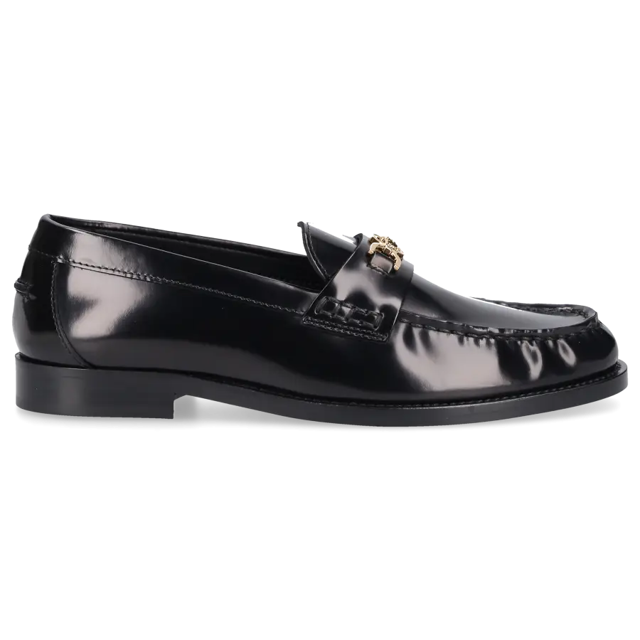 Versace - Loafer MEDUSA Kalbsleder - schwarz
