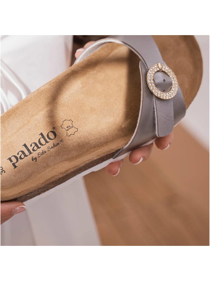 palado Pantoletten in silber metallic günstig kaufen