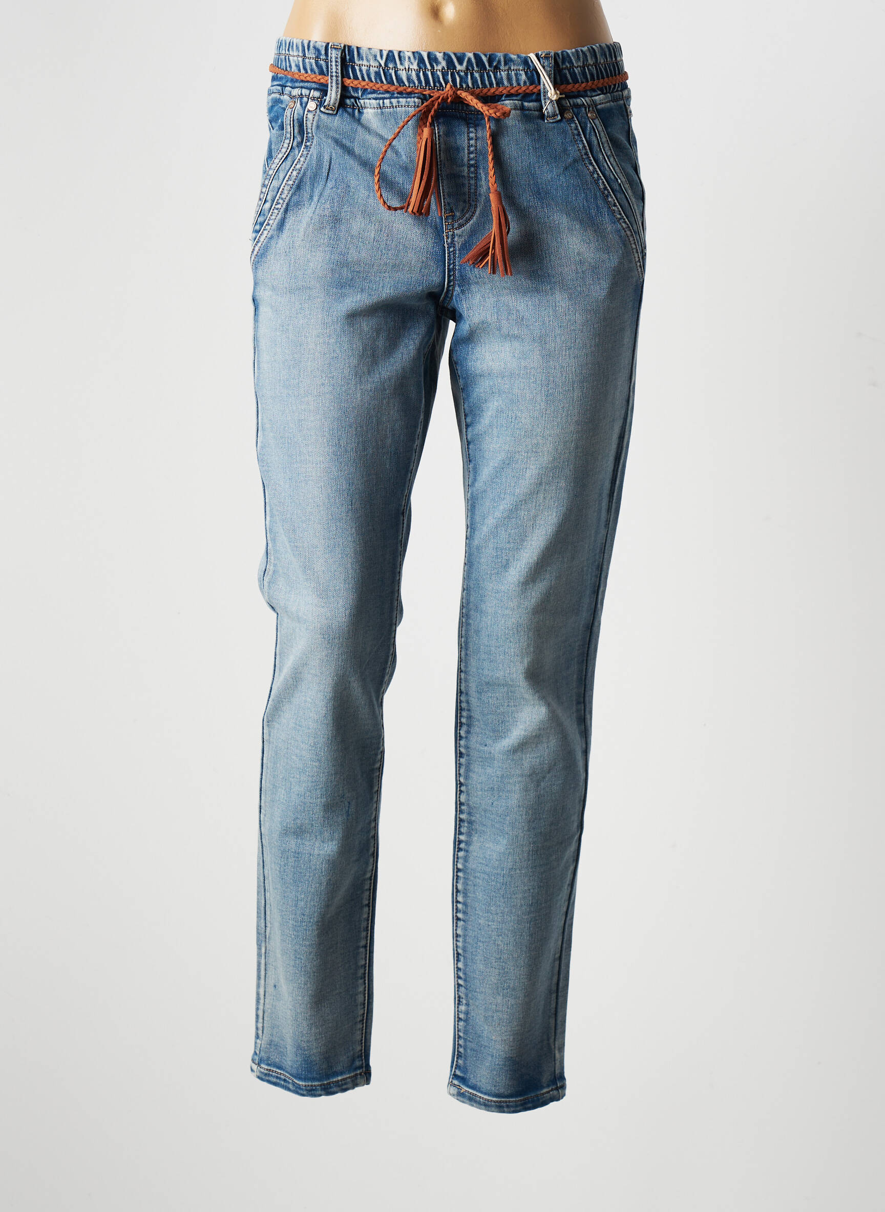 Cream Jeans Coupe Slim Femme couleur bleu