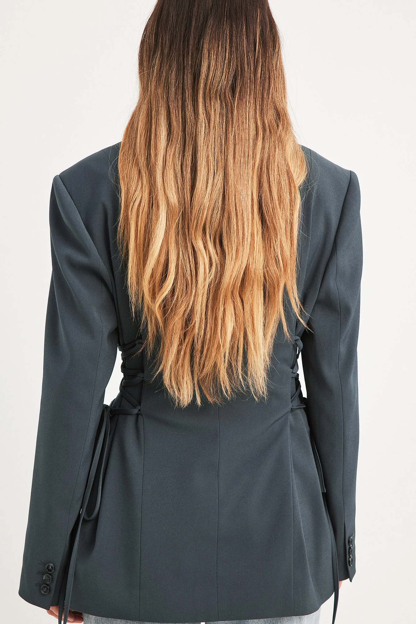 Blazer mit Schnürdetails
