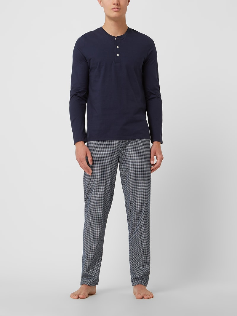 Pyjama-Hose aus Baumwolle in dunkelblau