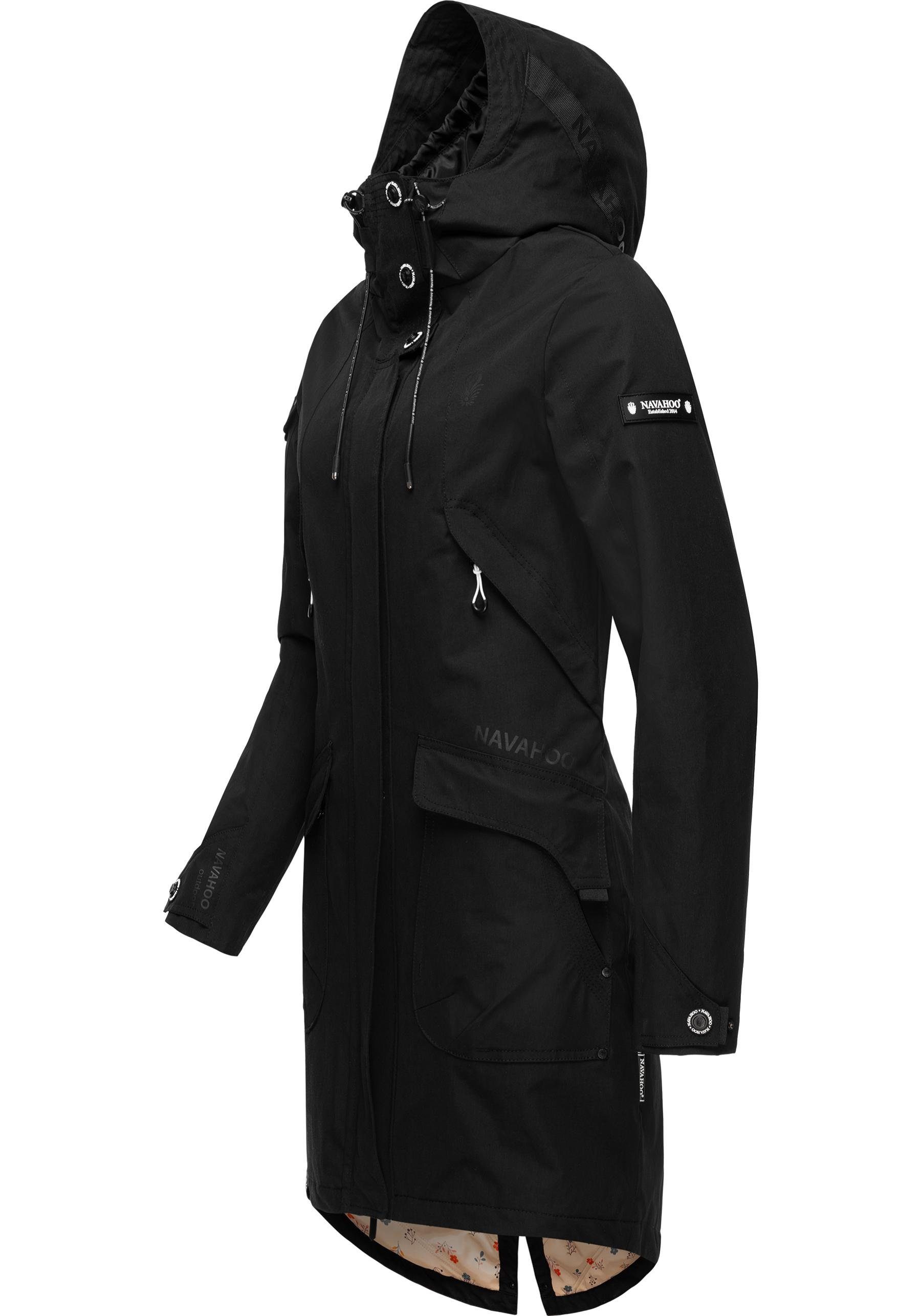 Navahoo Outdoorjacke Pfefferschote moderne Damen Übergangsjacke mit Kapuze