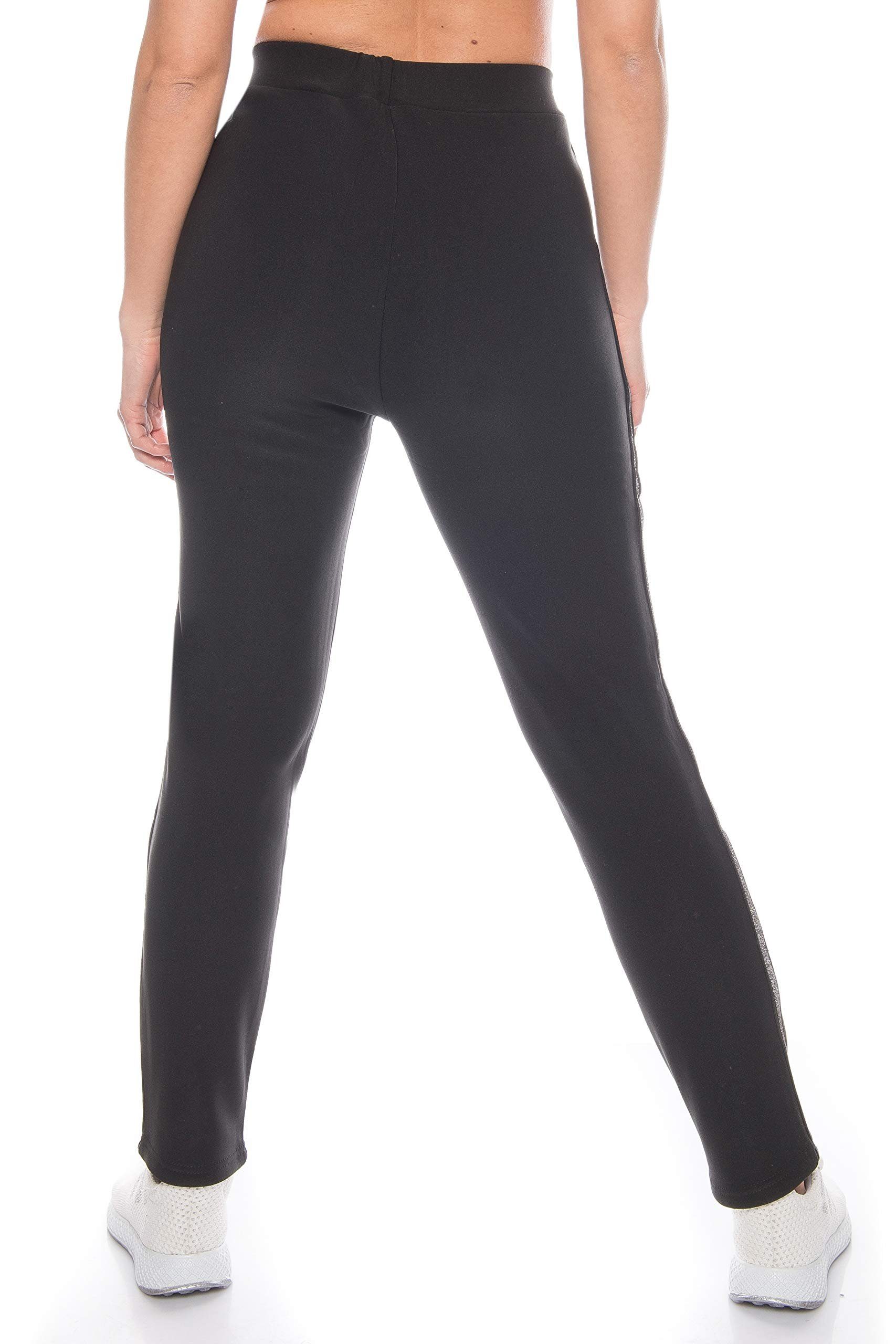 Kendindza Collection Thermoleggings Damen Winter gefüttert warm Innenfleece Winterhose elegant & stretch Gummibund, Schlupfhose, Thermohose, Thermo Funktion