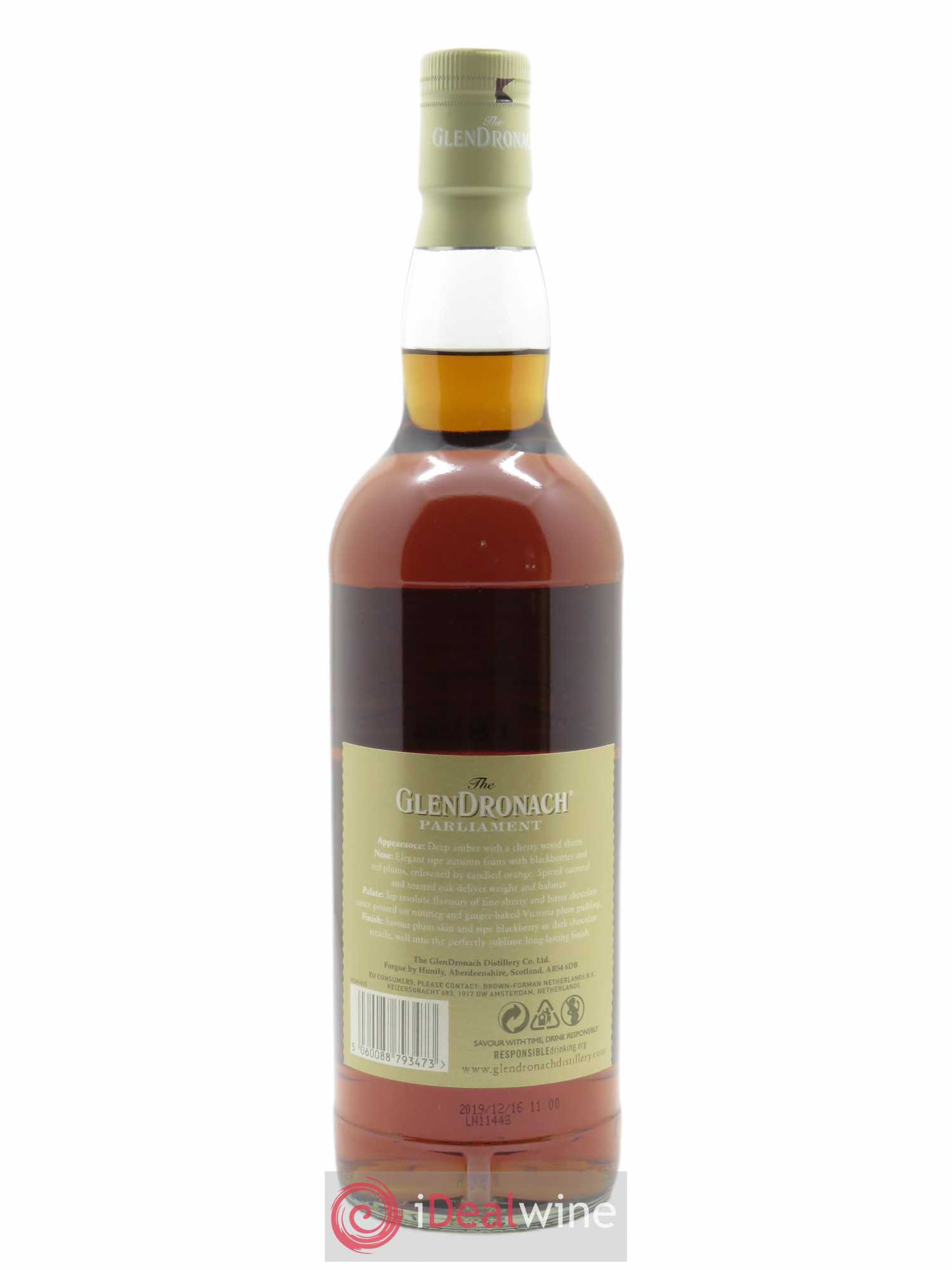 Whisky The Glendronach Parliament aged 21 years (70cl)  - Lot de 1 Bouteille