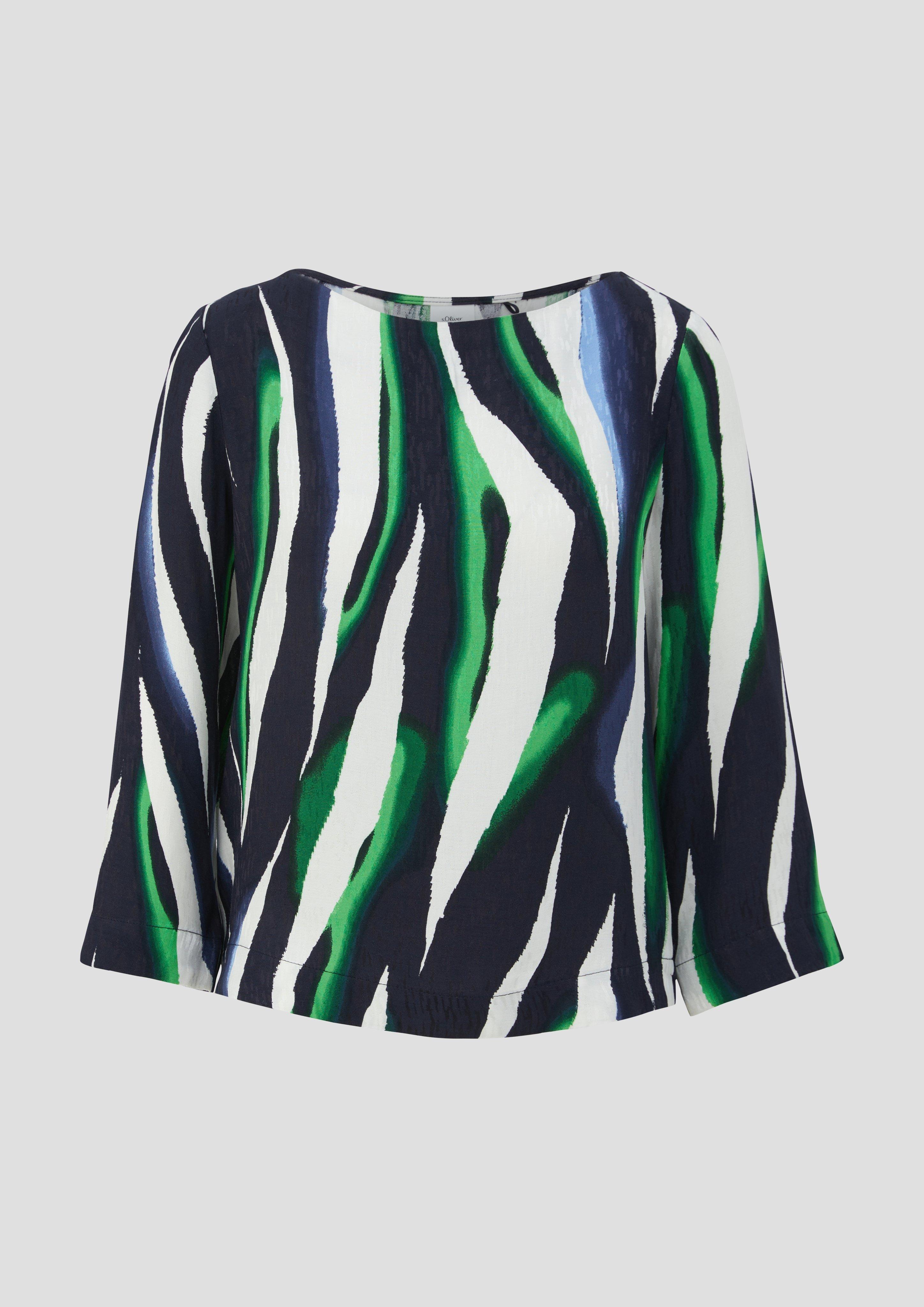 Bluse mit seitlich geschlitztem Saum  2142693-59A2