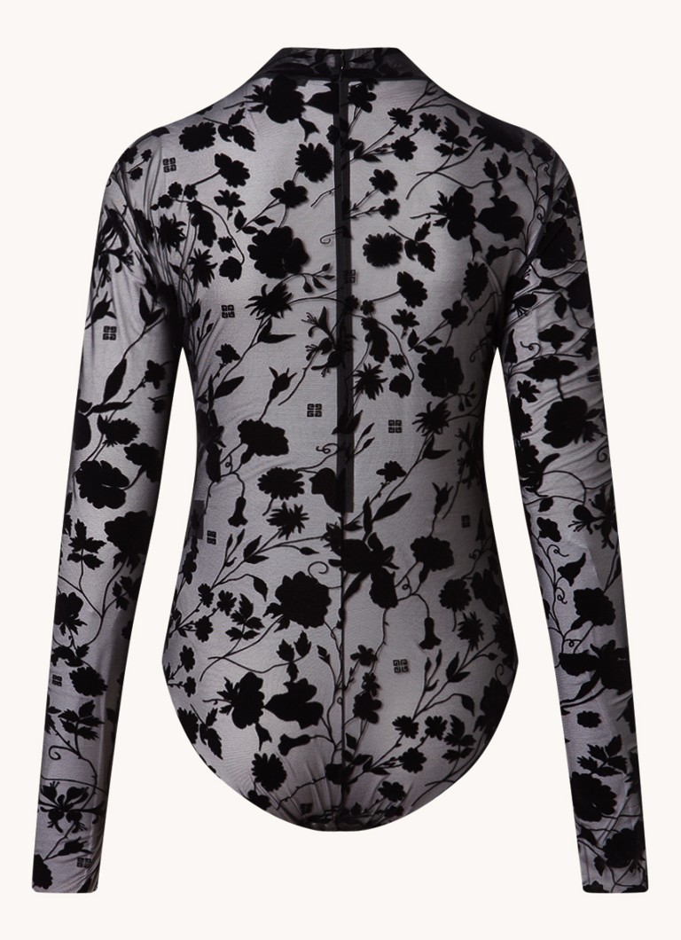 Givenchy Mesh body with flock print