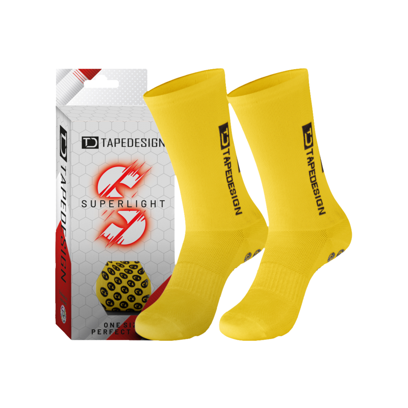 Tapedesign Gripsocks Superlight Socken Gelb