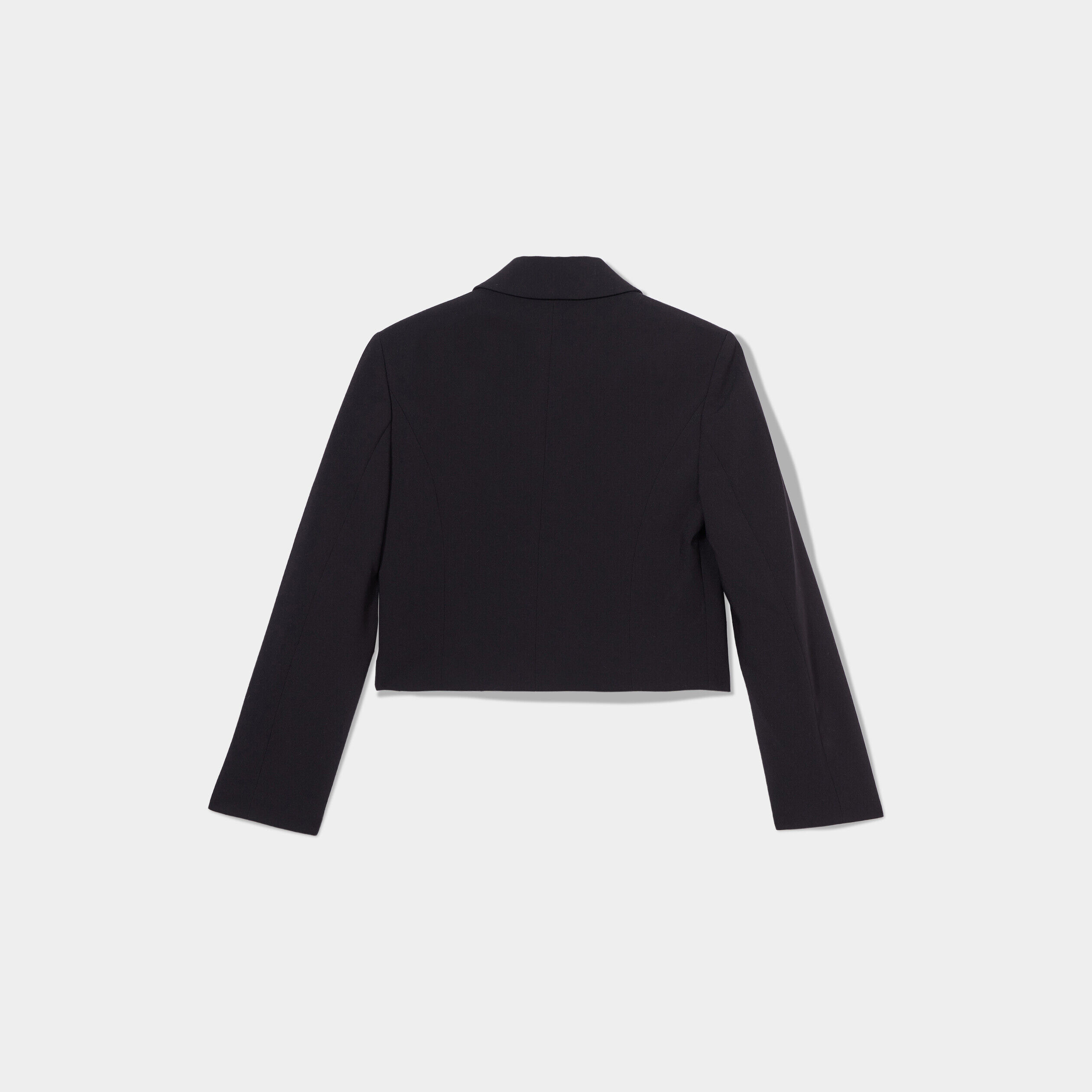 Veste blazer courte droite noir femme | Cache Cache