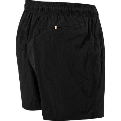 BOSS, Badeshorts, Mikrofaser, schwarz