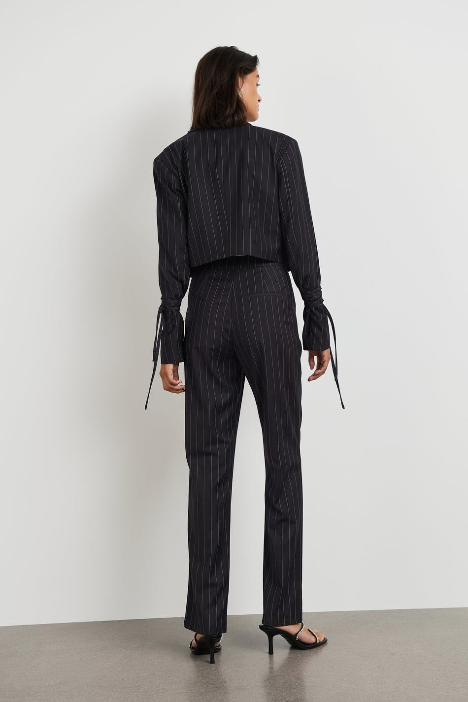 Kim front slit trousers