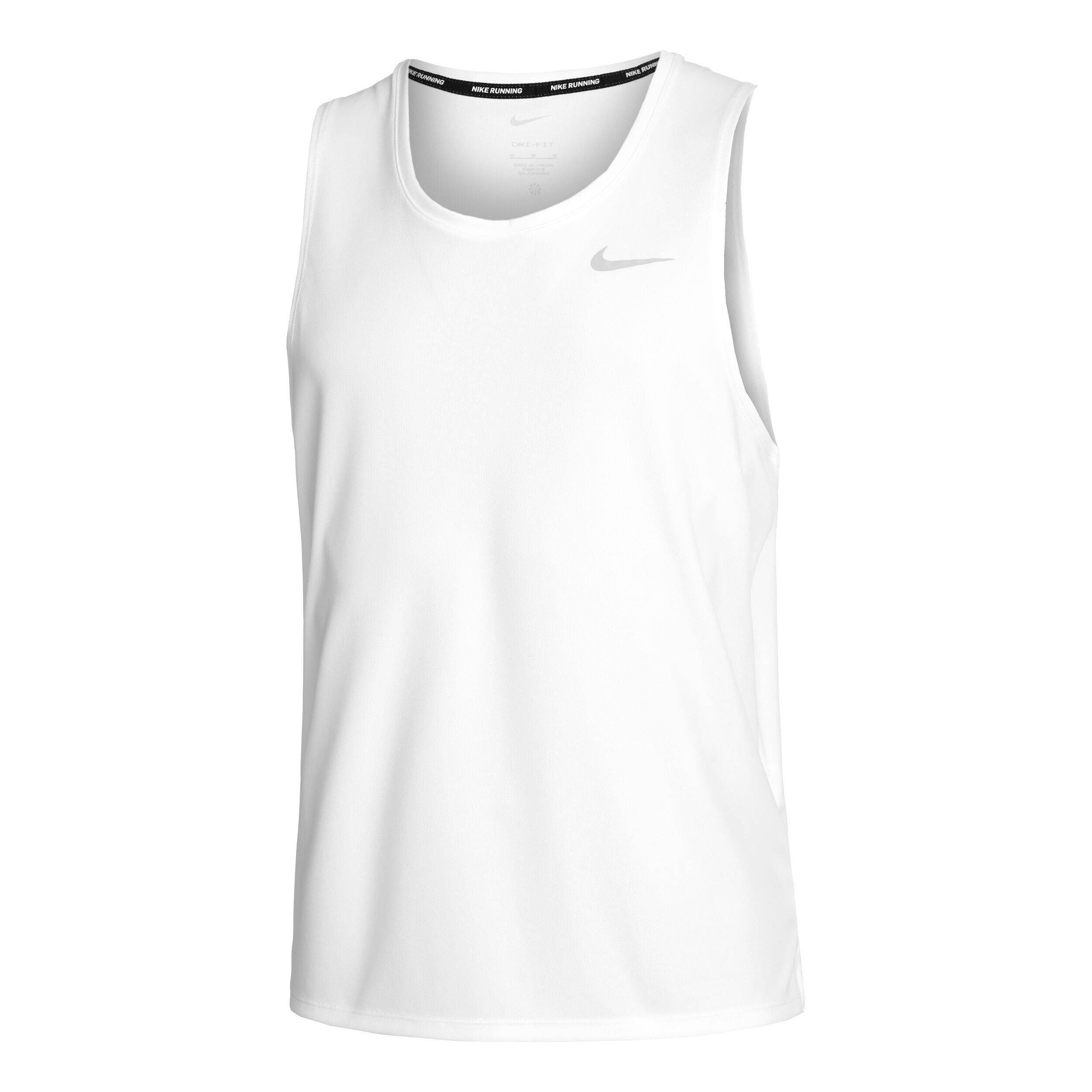 Dri-Fit Miler Tank-Top Herren - Weiß, Grau