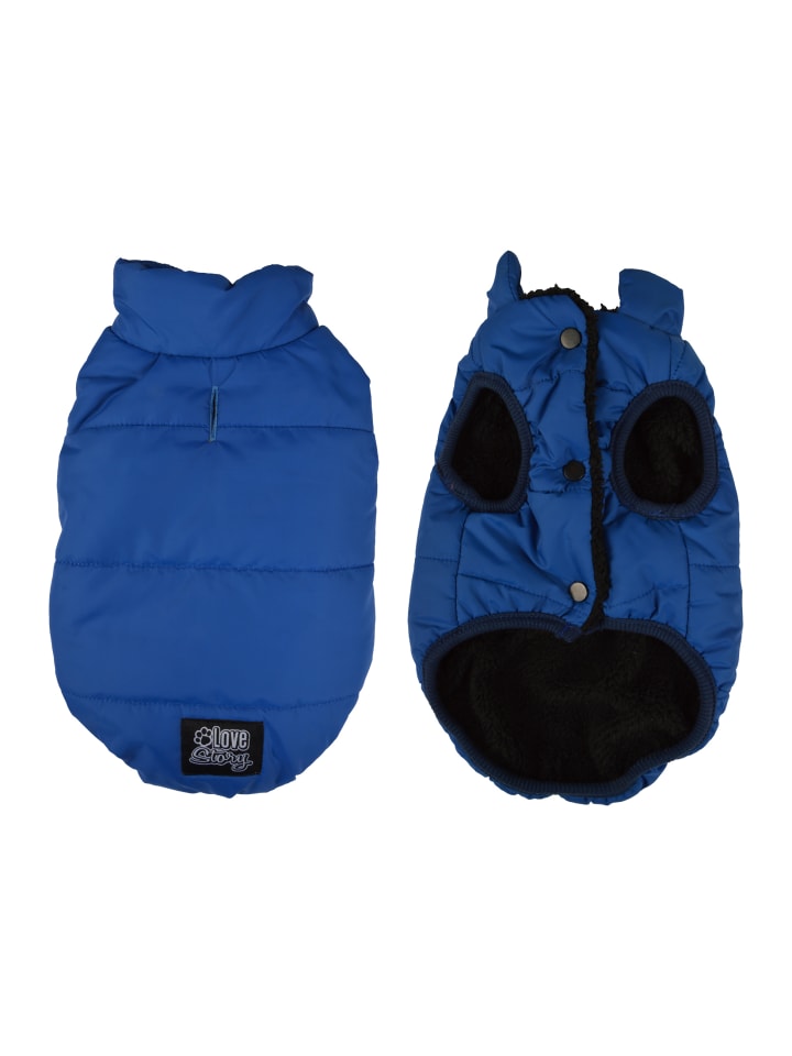 dynamic24 Hunde Mantel Winterjacke Hundemantel  in Blau günstig kaufen 40