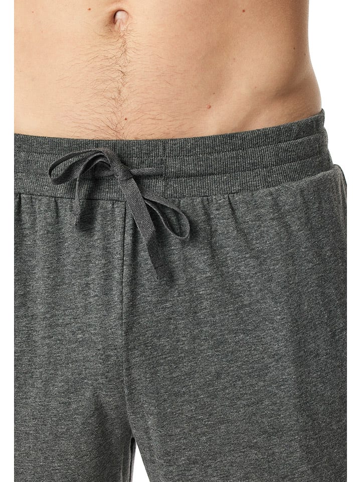 Schiesser Pyjama in Anthrazit günstig kaufen