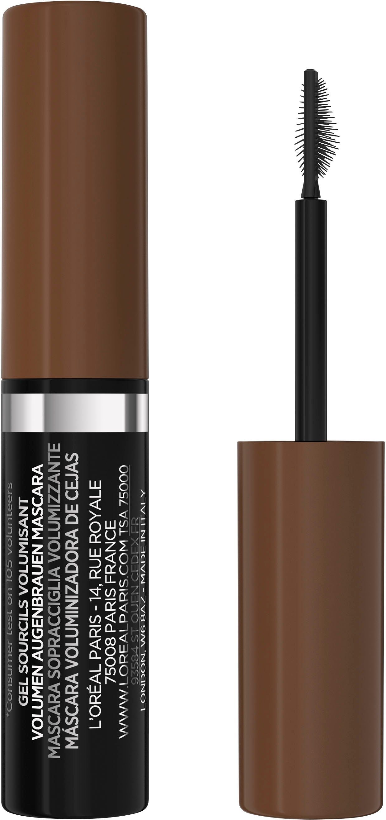 L'ORÉAL PARIS Augenbrauen-Kosmetika Brow Artist Plump & Set, mit Gelformel und Präzisionsbürste, wischfest