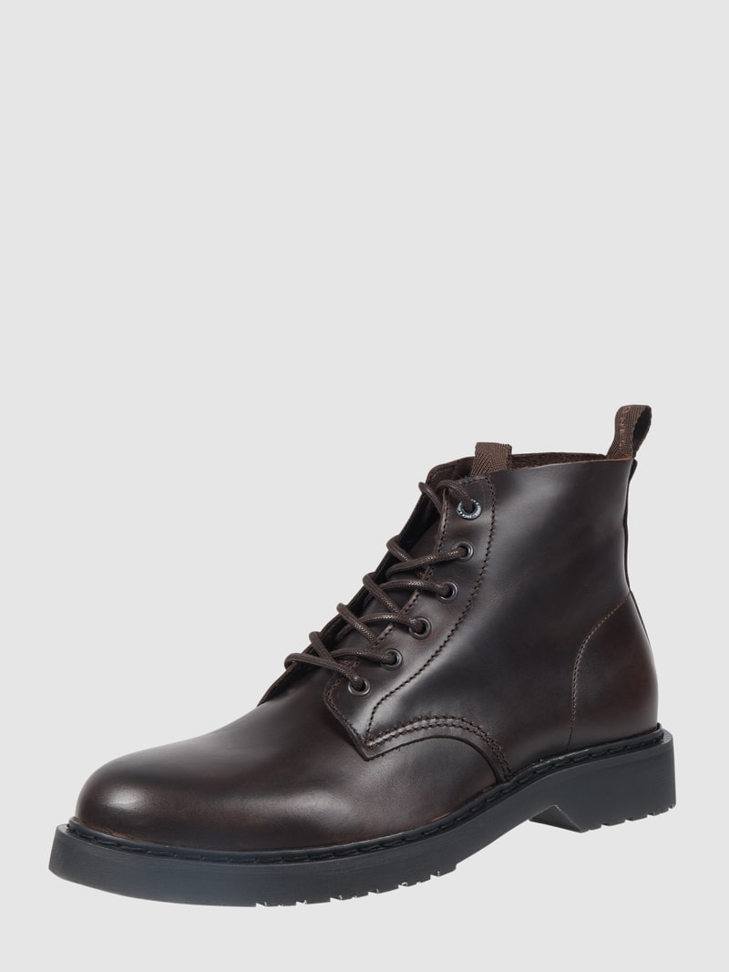 Boots aus Leder Modell 'Hastings' in dunkelbraun