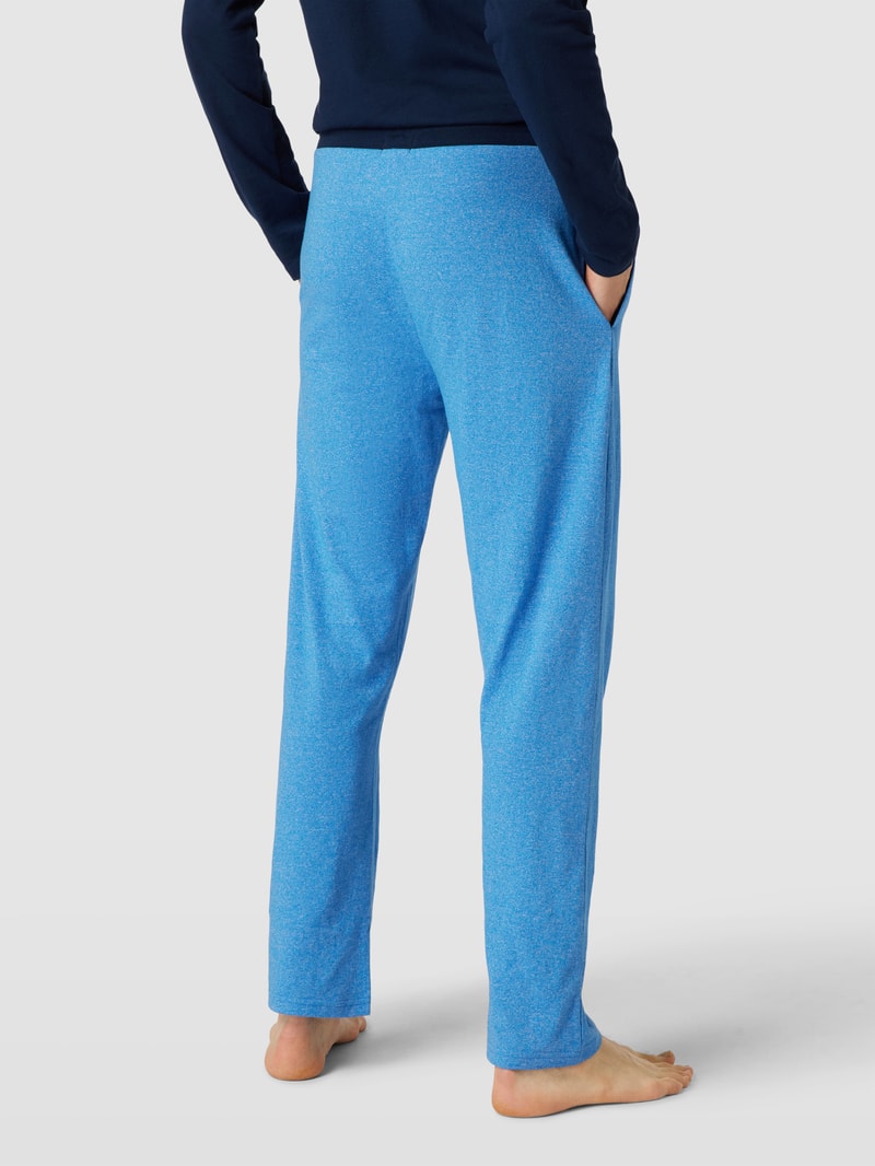 Pyjama-Hose mit Allover-Muster in hellblau