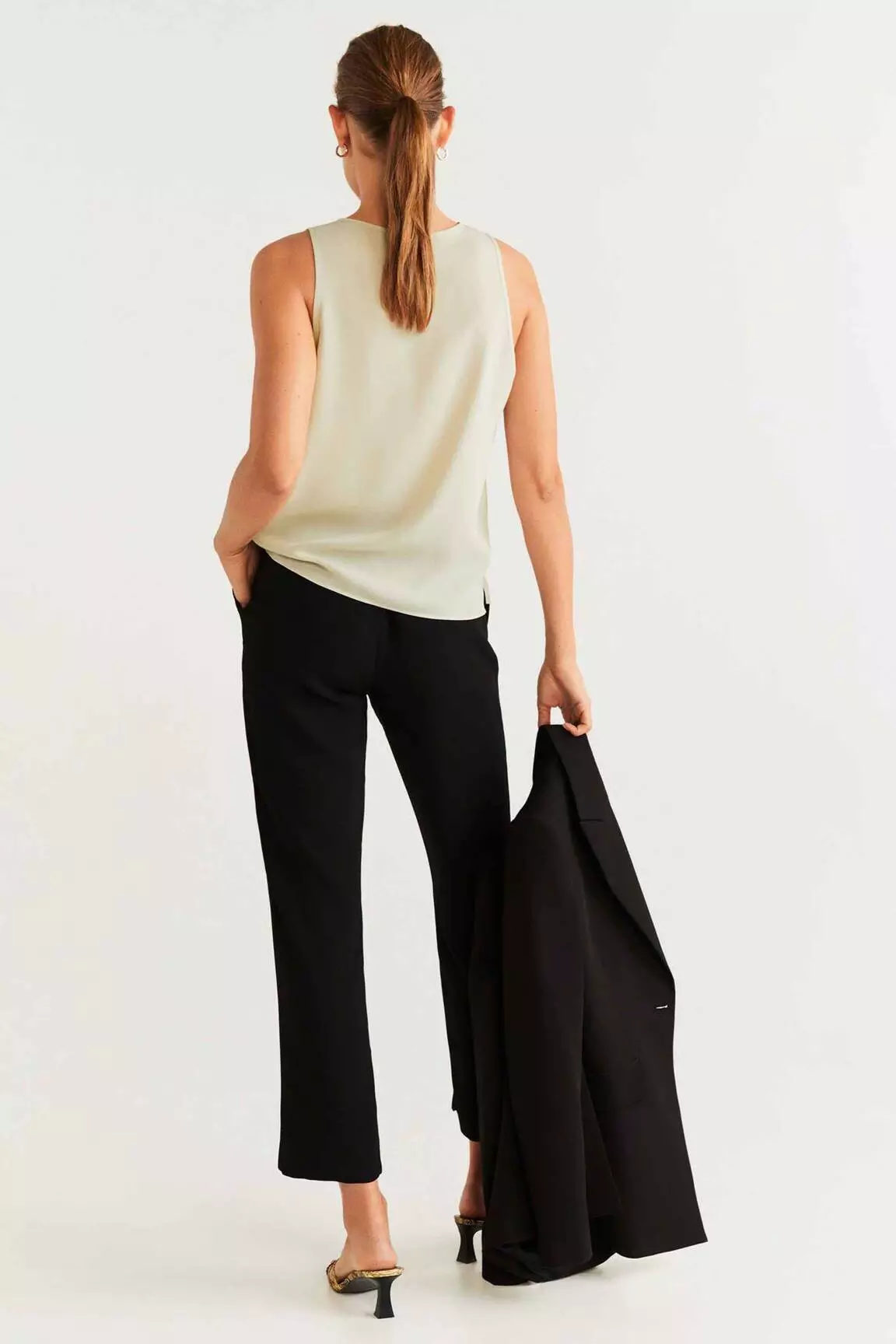 Mango Tops Femme couleur beige