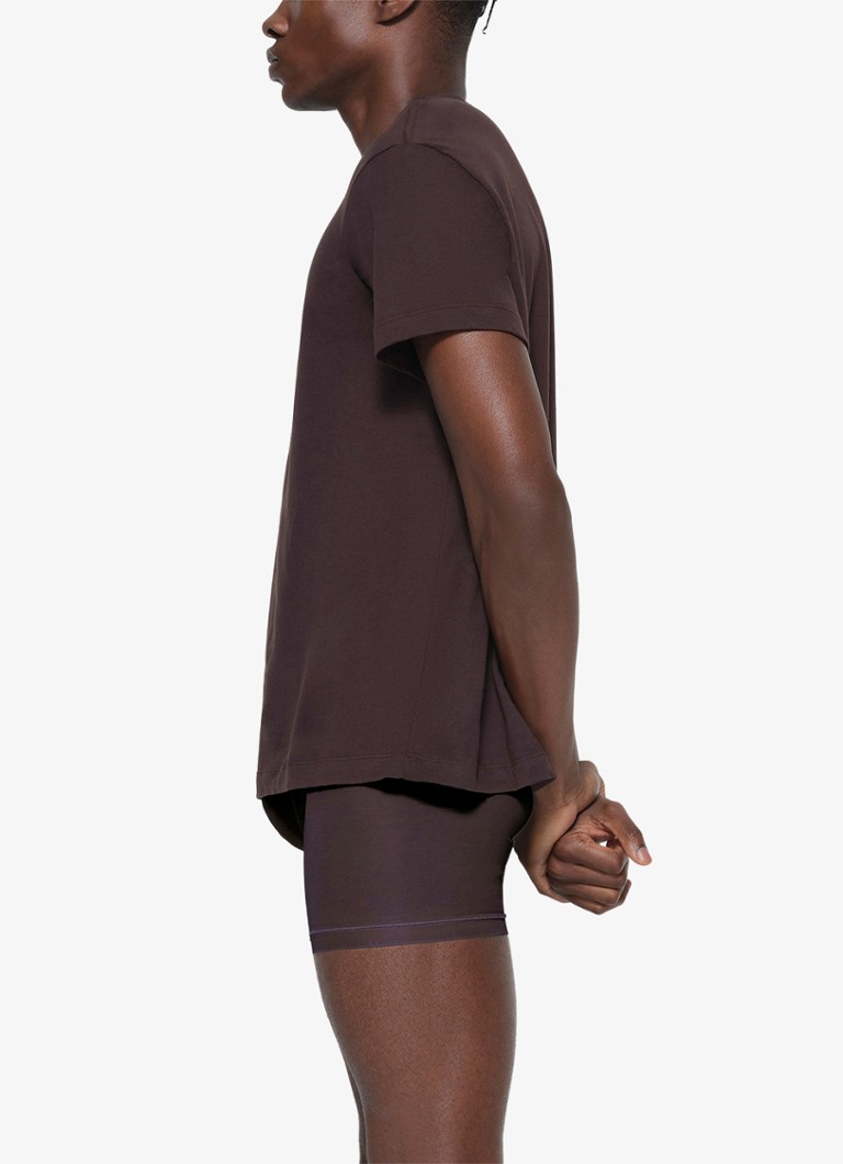 T-shirt girocollo in cotone Skims