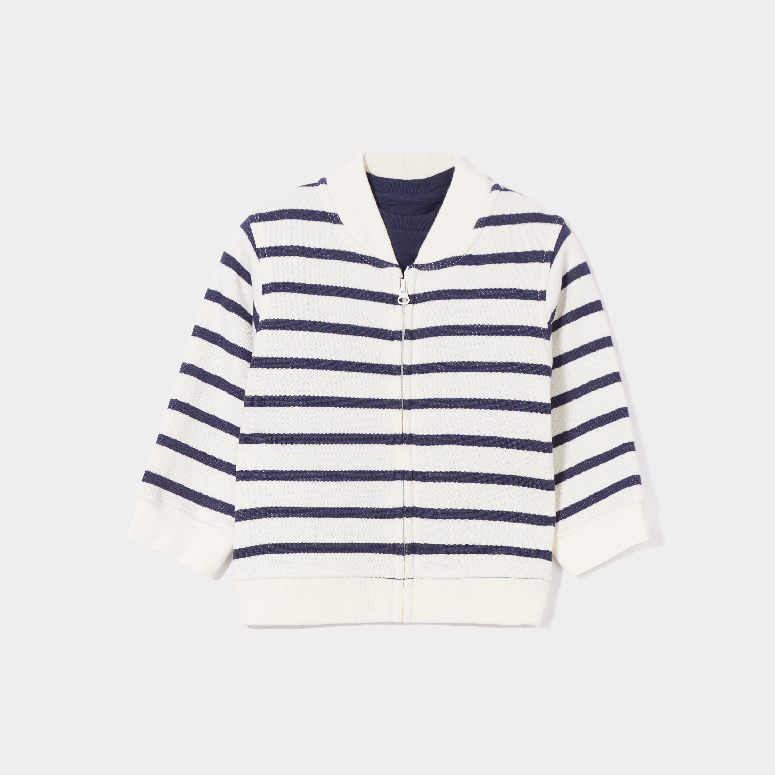 Ensemble 2 pièces t-shirt et gilet teddy bleu marine bébé garçon | La Halle