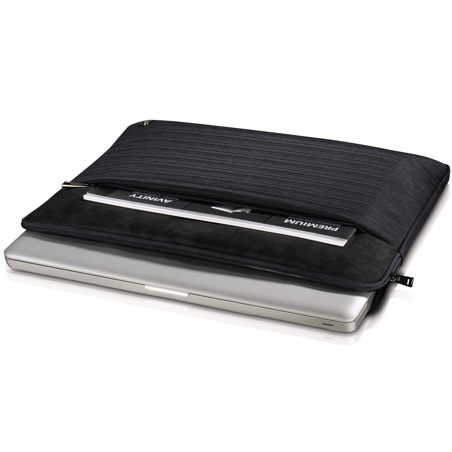 Hama Laptoptasche Notebook-Sleeve Tayrona Dunkelgrau Laptop-Tasche, Business Hülle Notebook-Fach 14