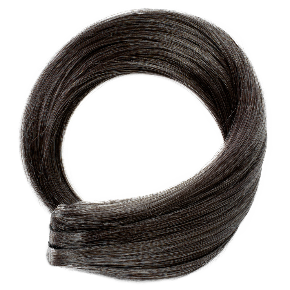 hair2heart Extensions adhesives Invisible Premium cheveux naturels #19 Marron cendré extensions
