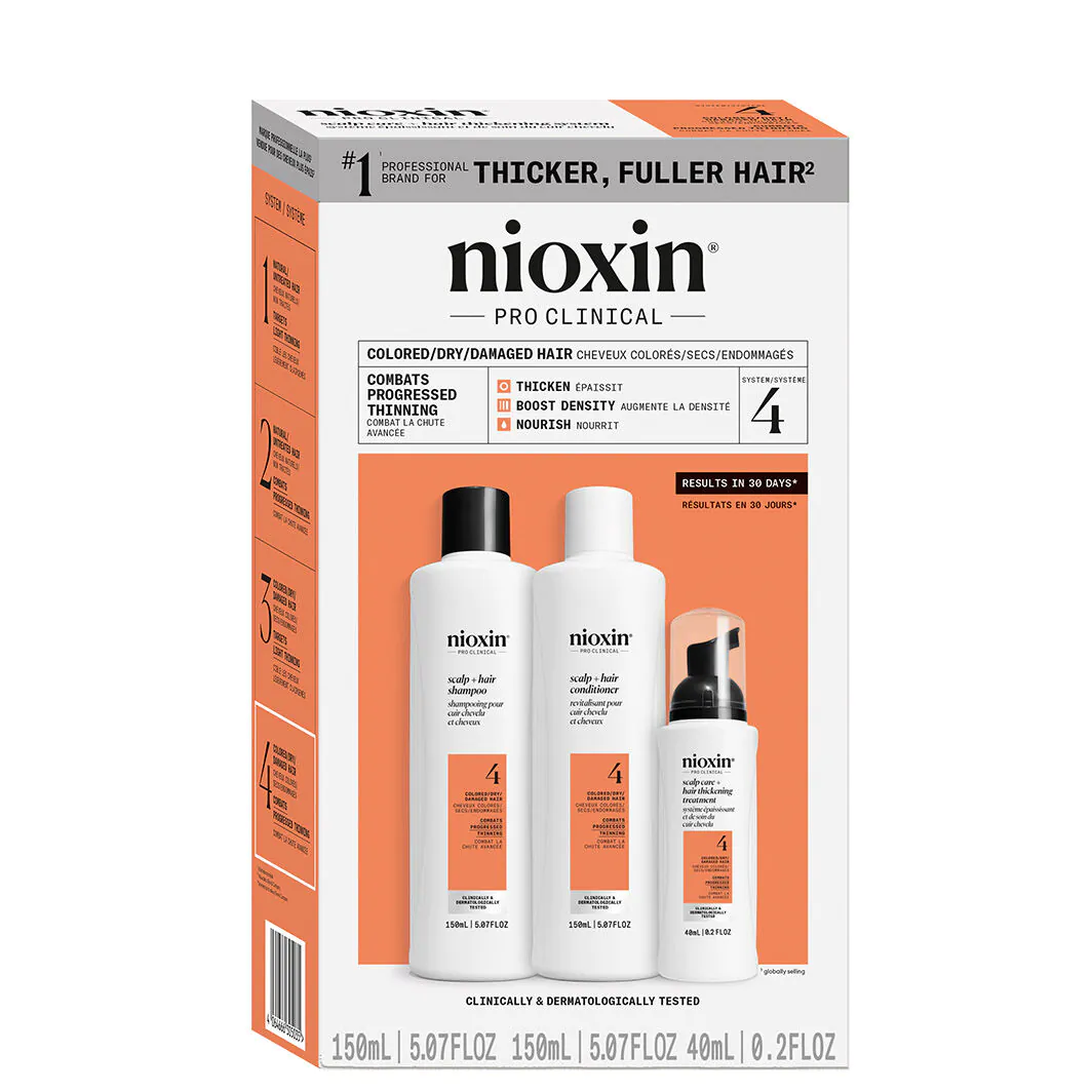 Nioxin System 4, Set za čišćenje farbane, jako prorijeđene kose