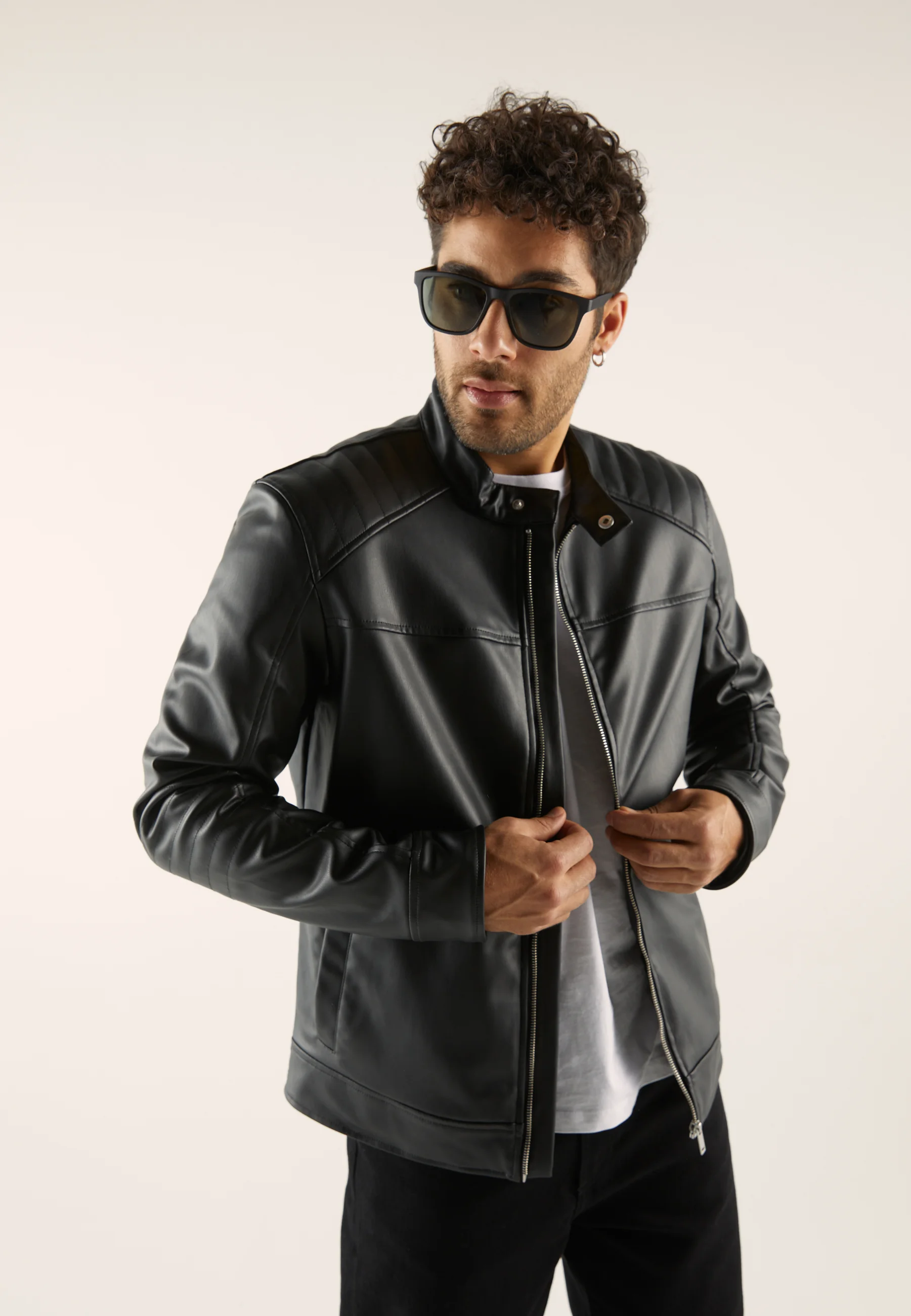 Chaqueta de piel sintética Pier One