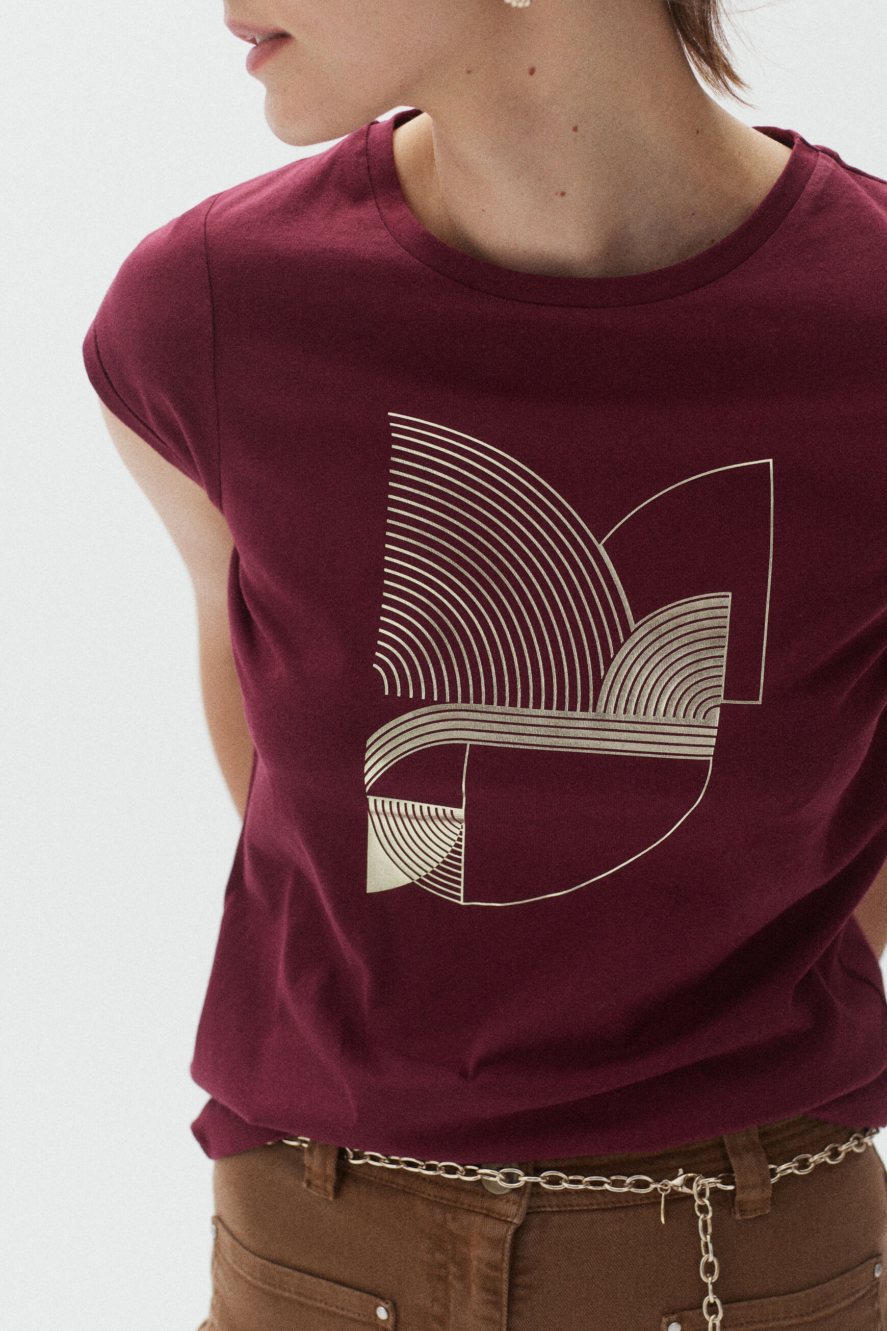 t-shirt suzy bordeaux femme