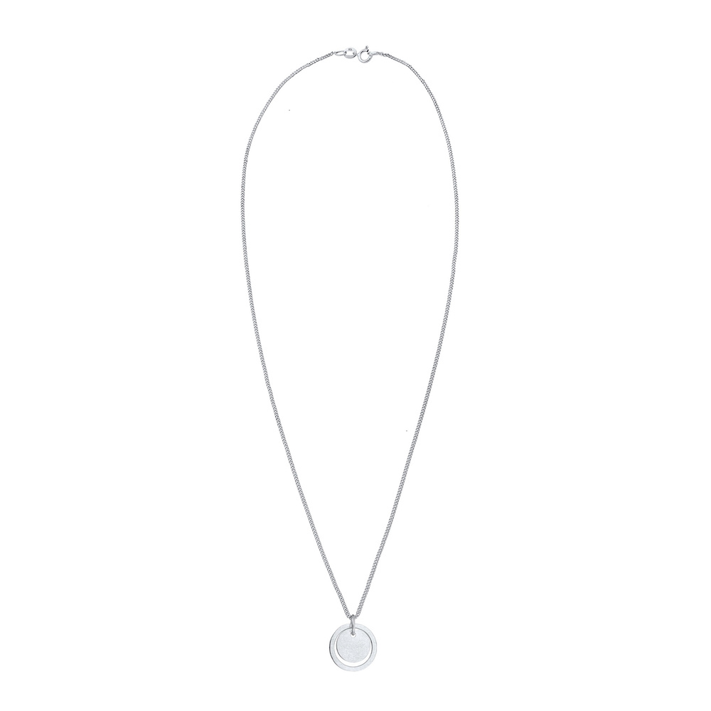 Elli Elli Collier Pendentif Cercle des Dames Geo Trend Matt Basic en argent sterling 9 Bijoux