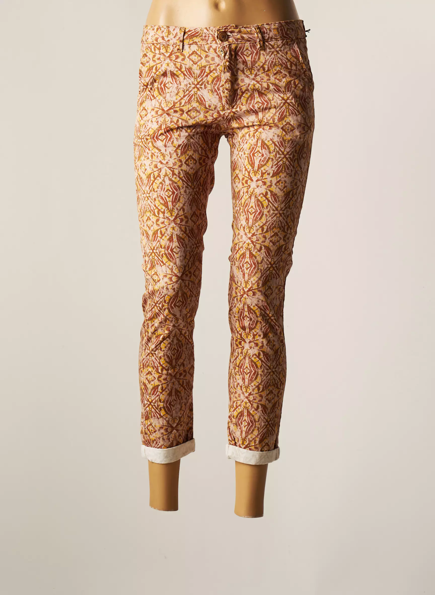 Hod Pantalon7 8 Femme couleur marron