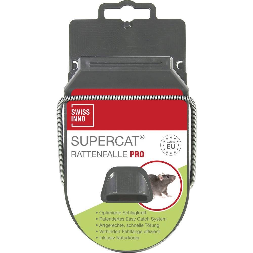 Swissinno Schädlingsschutznetz Rattenfalle (SuperCat Pro · Naturköder · Anleitung), Rattenfalle