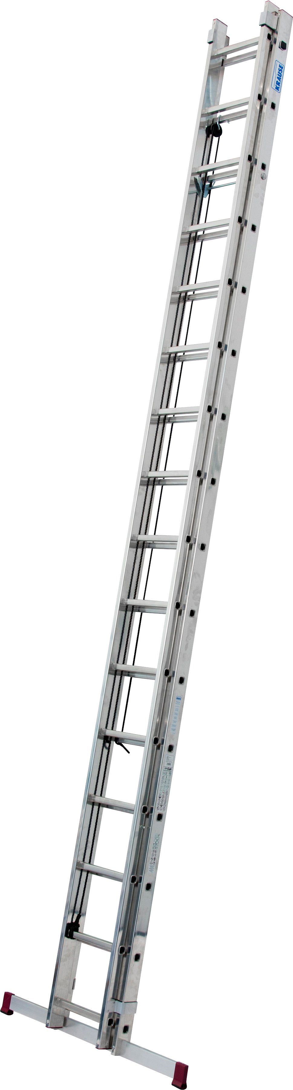 KRAUSE Schiebeleiter Corda Seilzugleiter, 2x16 Sprossen