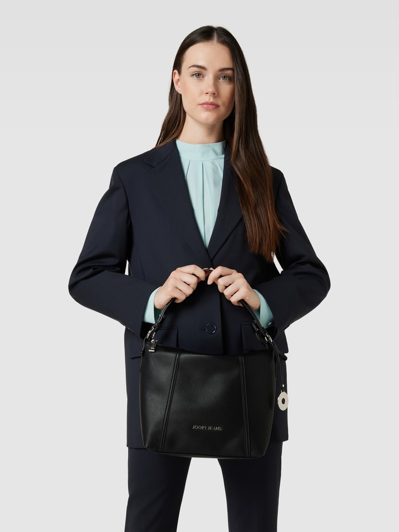 Hobo Bag mit Label-Detail Modell 'diurno dalia' in black