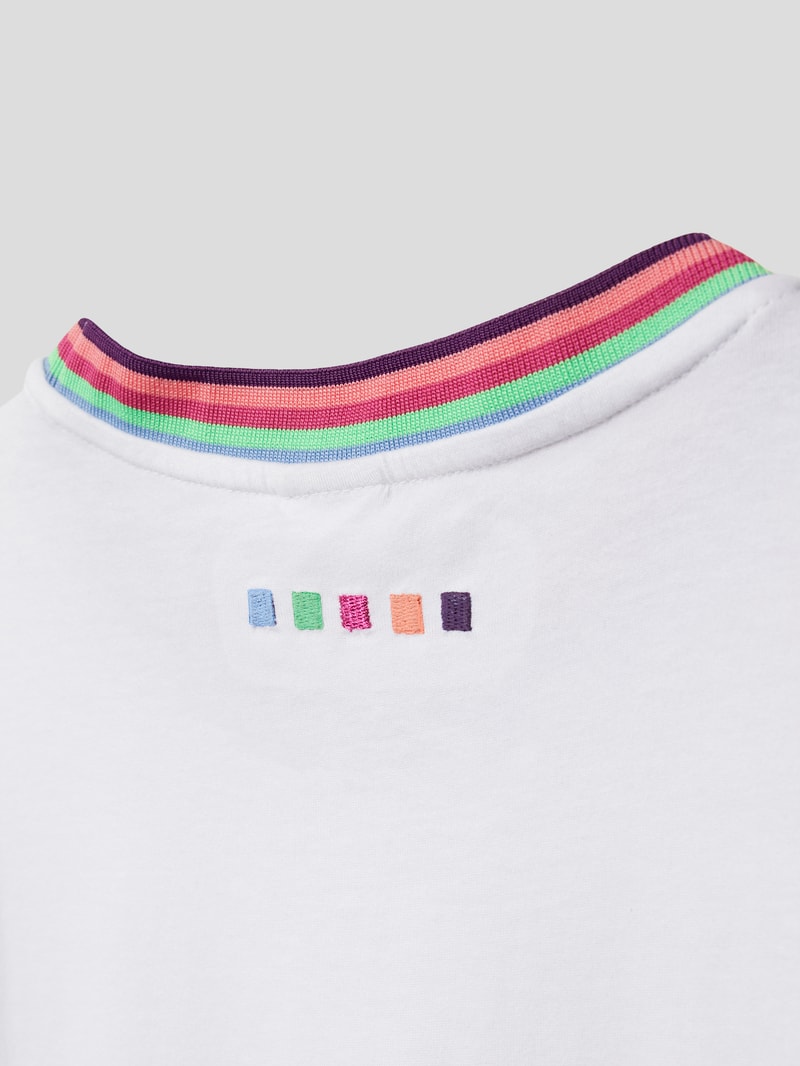 T-Shirt mit Rundhalsausschnitt in weiß