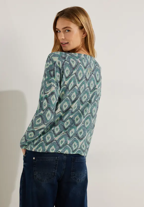 CECIL Shirt mit Rhombus Print