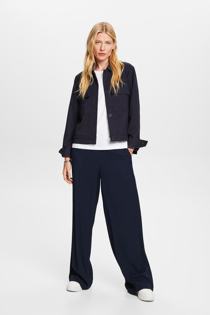 Jacke in Boxy-Silhouette
