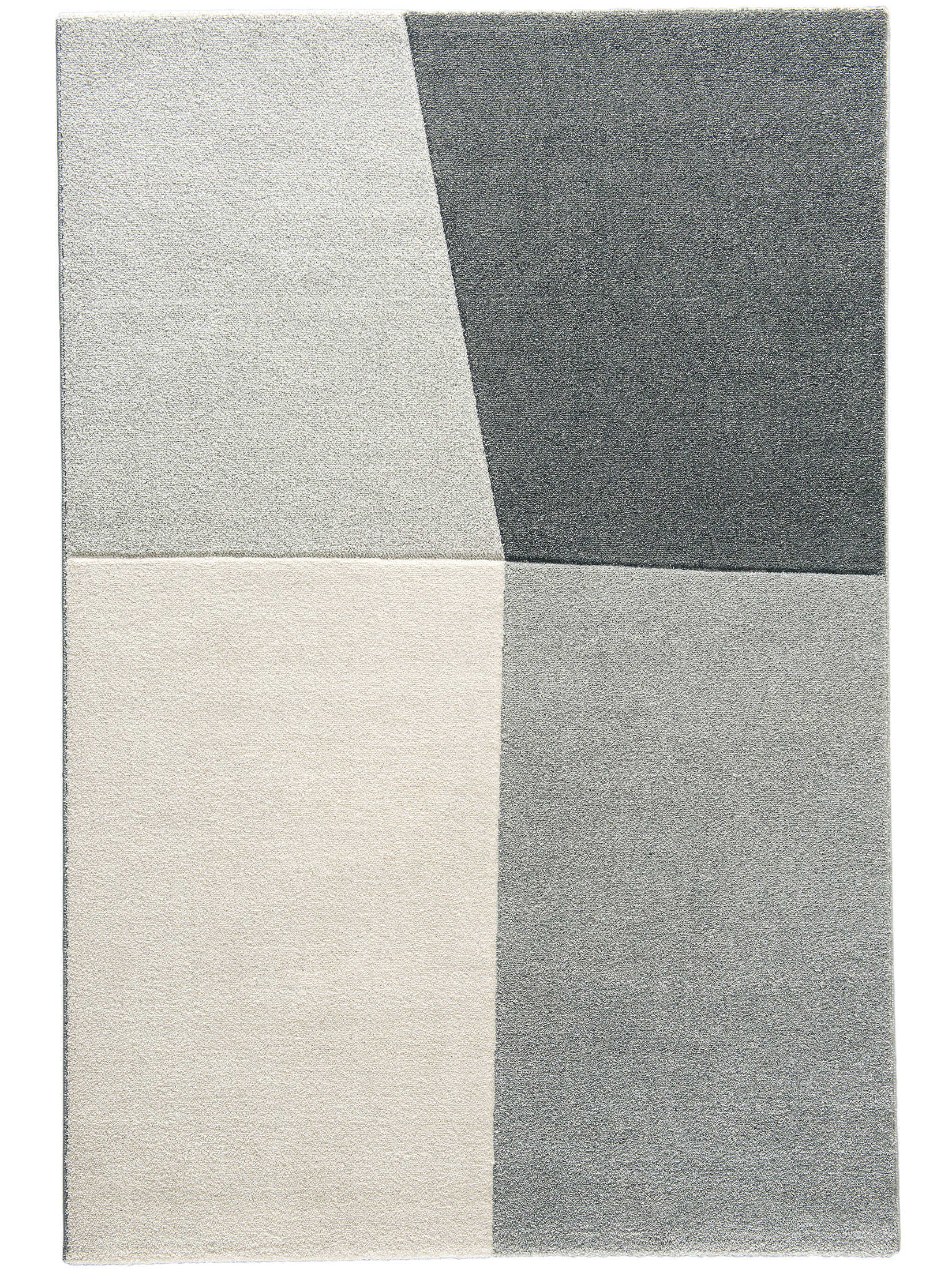 Lawndale Moderner Teppich, Grau/Silber