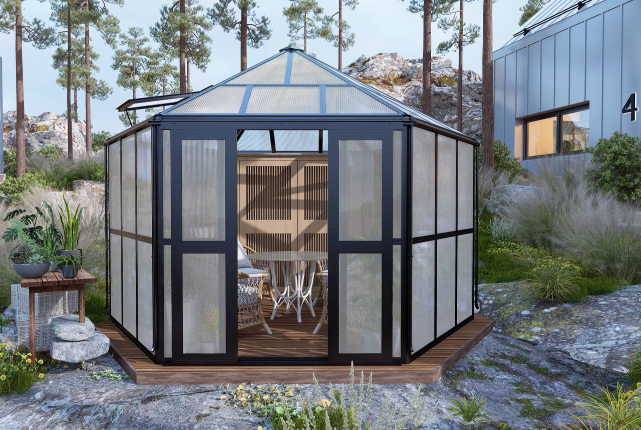 HC Home & Living Wintergarten/Sommergarten haus, Gartenpavillon, ca. 390 x 343 x 290 cm