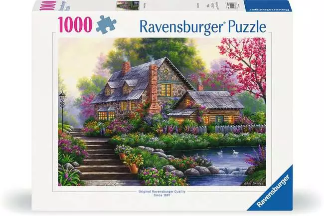 Puzzle 1000 Teile - Romantisches Cottage