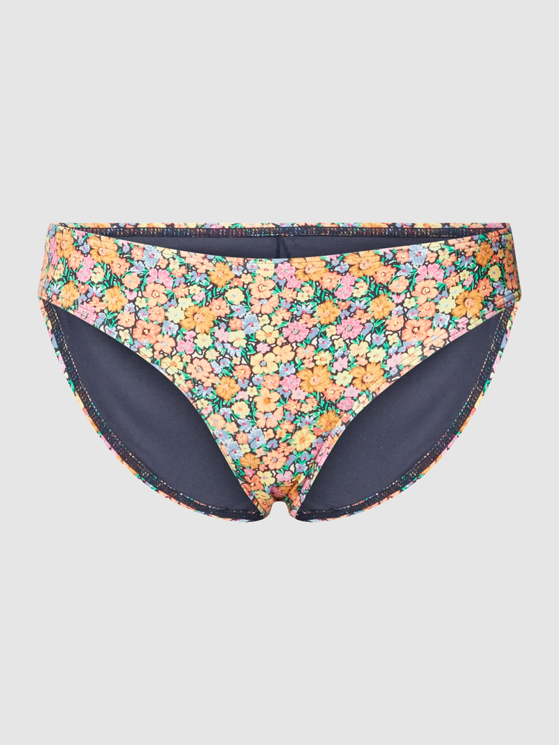 Bikini-Slip mit floralem Allover-Muster Modell 'AFTERGLOW FLORAL' in beige