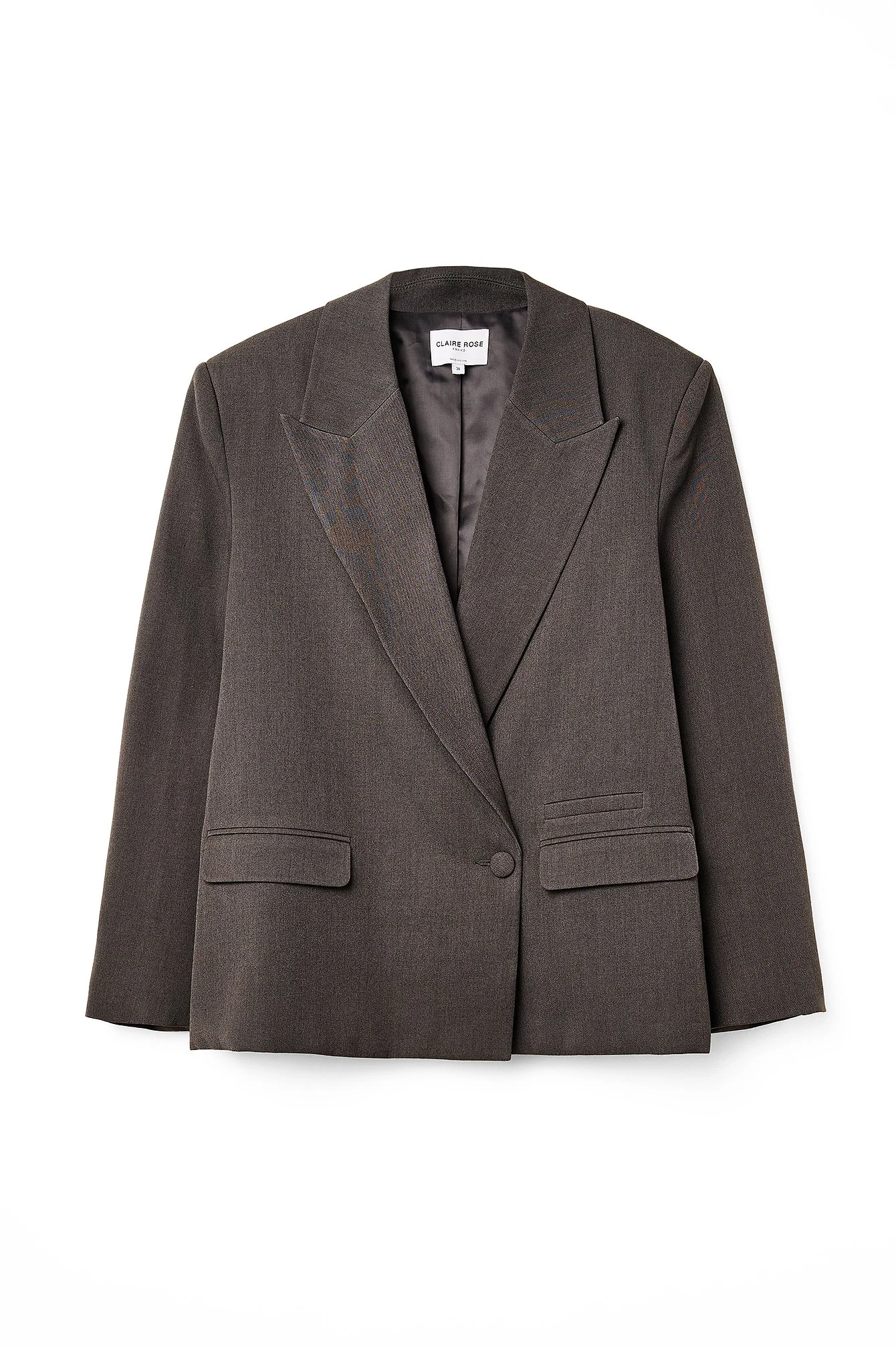 Gefütterte Oversize-Blazerjacke