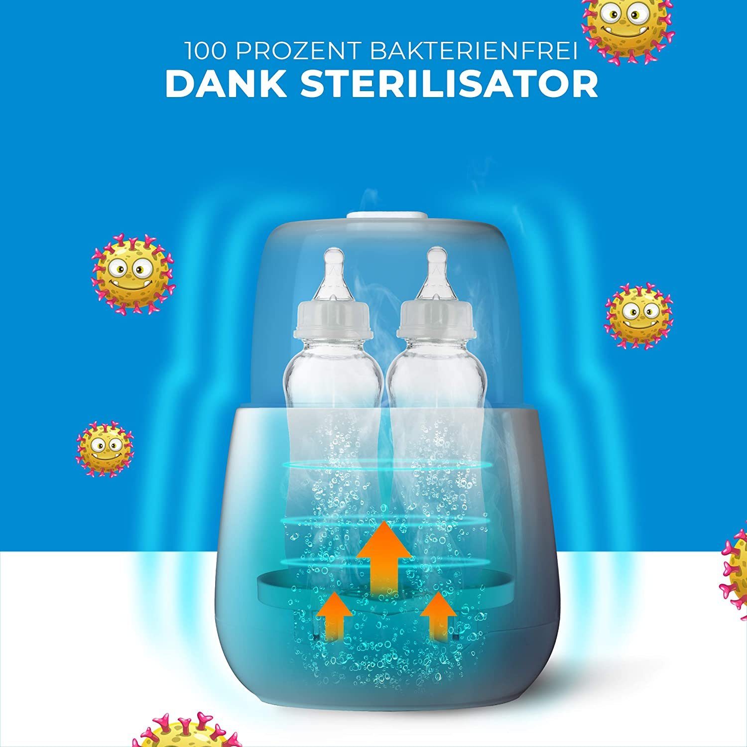 Grundig Babyflaschenwärmer Flaschenwärmer 3in1 Funktion